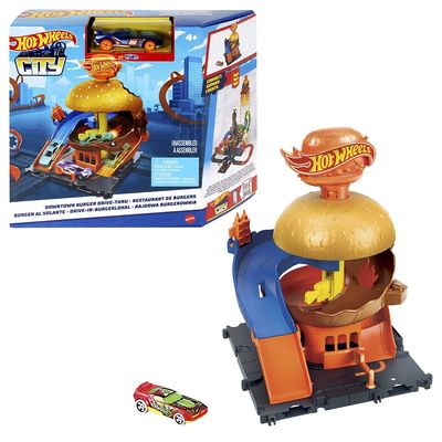 Pista Hot Wheels Lanchonete de Hambúrgueres