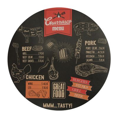Lugar Americano Redondo 37,5cm Churrasco Etilux