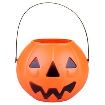Balde Abóbora Halloween Play&Fun 14x17cm