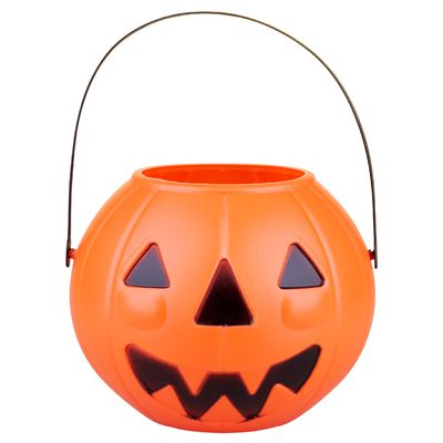 Balde Abóbora Halloween Play&Fun 14x17cm
