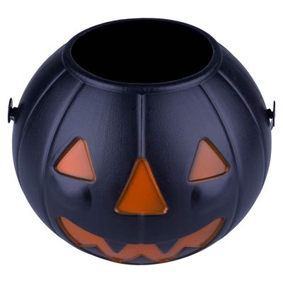 Balde Abóbora Halloween Play&Fun 14x17cm