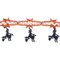 Corrente de Papel Bruxas Play&fun Halloween 3m
