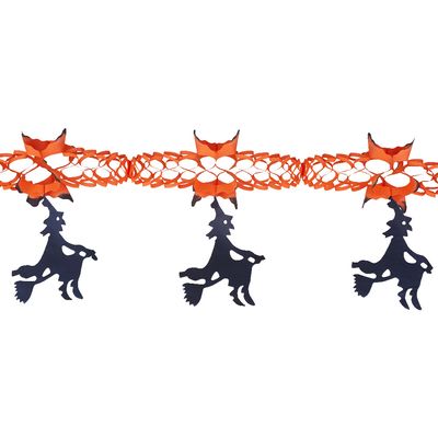 Corrente de Papel Bruxas Play&fun Halloween 3m
