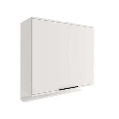 Armário Aéreo 2 Portas Miami Carraro Branco Dormitório