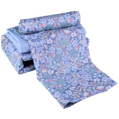 Jogo de Cama Casal Cazza Microfibra Floral Duplo 4 Peças - Item Sortido