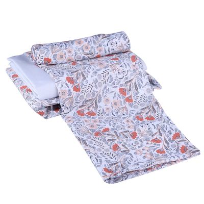 Jogo de Cama Queen Cazza Microfibra Floral Duplo 4 Peças - Item Sortido