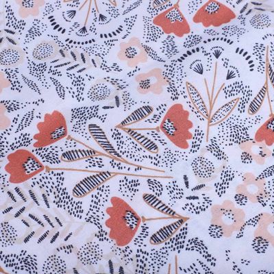 Jogo de Cama Queen Cazza Microfibra Floral Duplo 4 Peças - Item Sortido