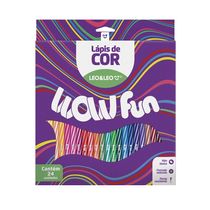 Lápis de Cor Leo&Leo Wow Redondo 24 Cores