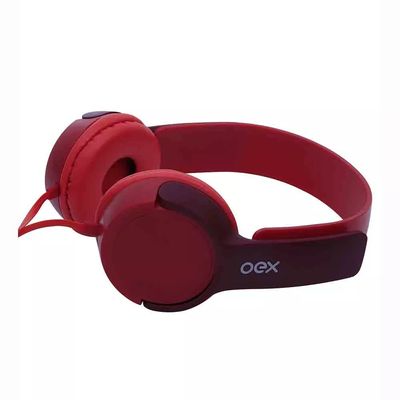 Headphone Kids Oex Teen HP303 com Microfone com 1.2m Vermelho