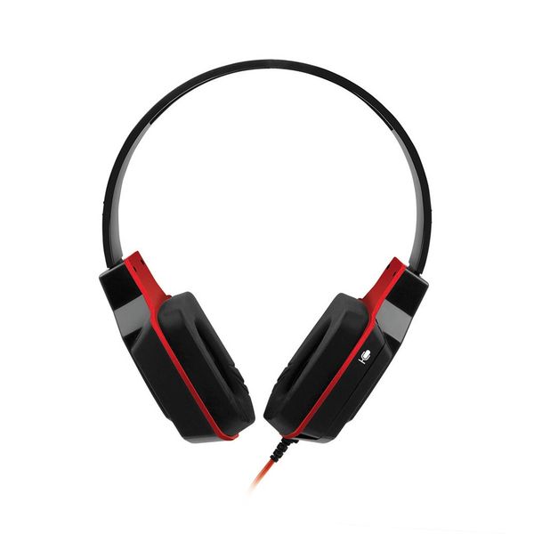 Headset Gamer Multilaser Conexão P2 com Haste Regulável Preto e Vermelho PH073