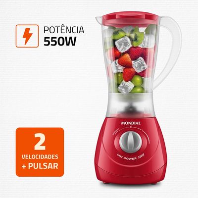 Liquidificador Mondial Easy Power L-550-R Vermelho - 127V