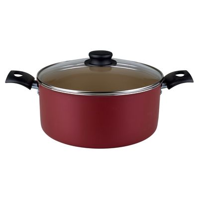 Caçarola Aluminio 24CM Turim Tramontina Vermelha