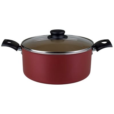 Caçarola Aluminio 22CM Turim Tramontina Vermelha