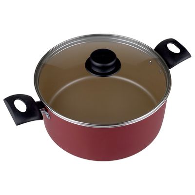 Caçarola Aluminio 24CM Turim Tramontina Vermelha