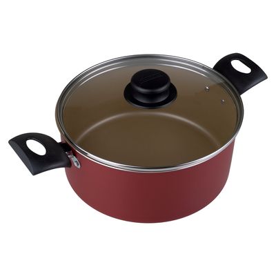 Caçarola Aluminio 22CM Turim Tramontina Vermelha