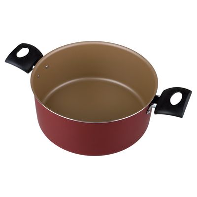 Caçarola Aluminio 22CM Turim Tramontina Vermelha