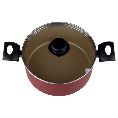 Caçarola Aluminio 22CM Turim Tramontina Vermelha