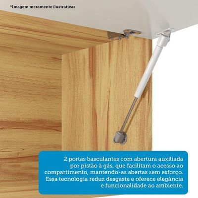 Cozinha Modulada Compacta 5 Peças Sem Tampo E Sem Pia Isis L Avelã-mocca Laca