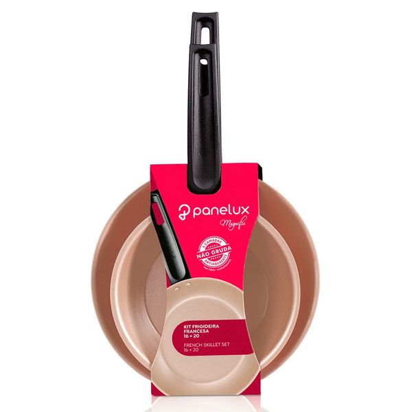 Conjunto de Frigideiras Antiaderente 16 e 20cm Magnific Panelux Cereja Conjunto de Frigideiras Antiaderente 16 e 20cm Magnific Panelux Cereja