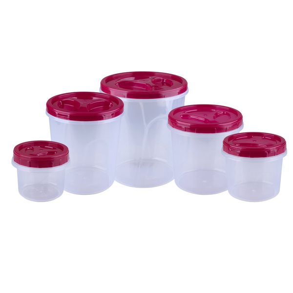 Conjunto de Porta Mantimentos 5 Peças Plásticos MB Sortido