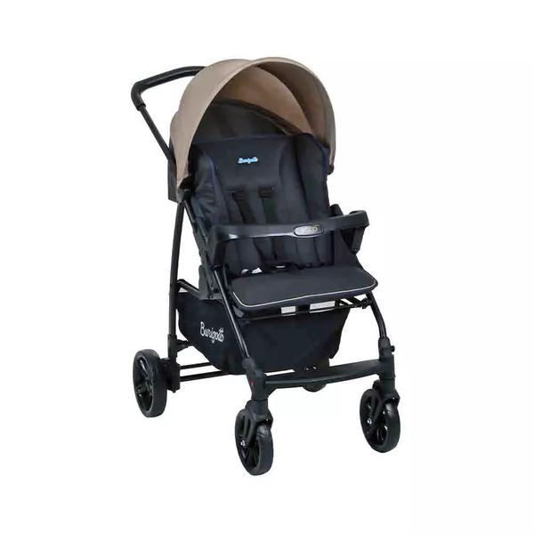 Carrinho de Bebê Burigotto Ecco Cinza e Bege 0 a 15kg