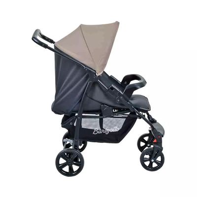 Carrinho de Bebê Burigotto Ecco Cinza e Bege 0 a 15kg