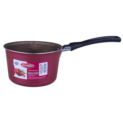 Papeiro 14cm Antiaderente Luxury Oliveira Vermelho