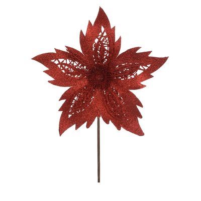 Bico Papagaio com Glitter Natal Vermelho 26cm