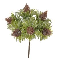 Pick Grass com Pinha Prata 16cm D&A