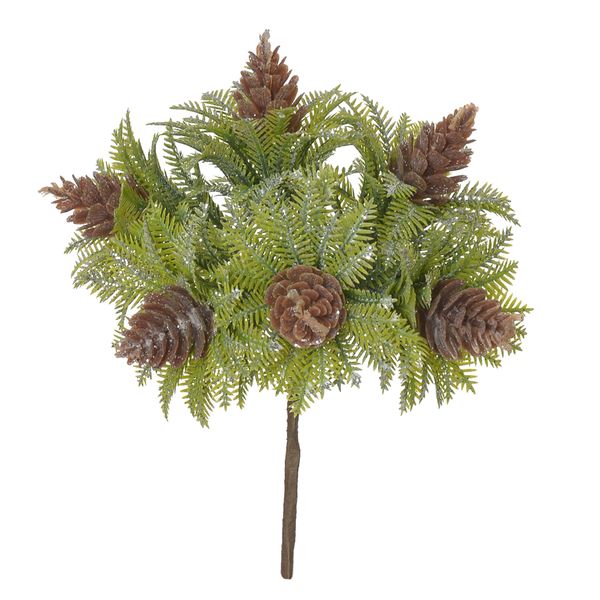 Pick Grass com Pinha Prata 16cm D&A