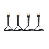 Cordão 100 LEDs Fio Verde com 8 Funções 127V Branco Quente 8m D&A