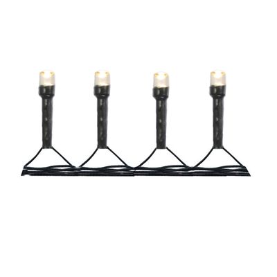 Cordão 100 LEDs Fio Verde com 8 Funções 127V Branco Quente 8m D&A