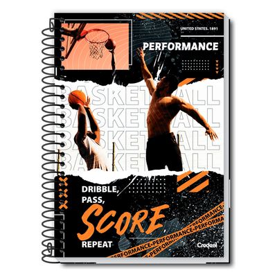 Caderno Universitário Masculino Performance 224F/16 Matérias Credeal