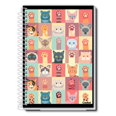 Caderno Universitário Feminino My Collection 224F/16 Matérias Credeal
