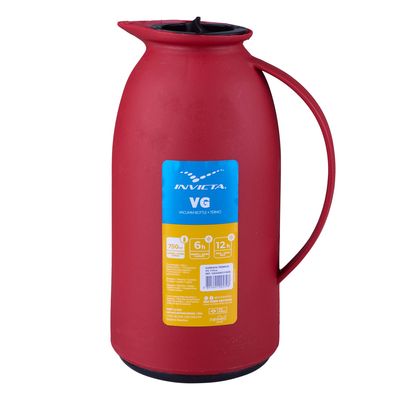 Garrafa Térmica Rosca Vogue 750ml Vermelha