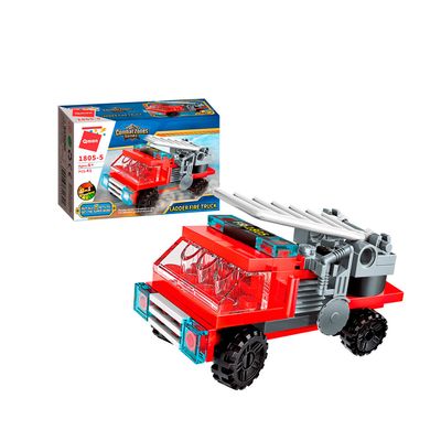 Bloco de Montar Set Combat Zones Super Bombeiro 1805 Qman