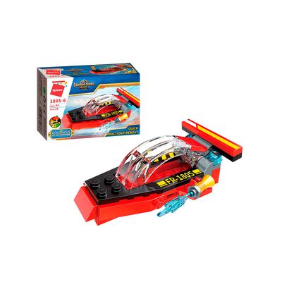 Bloco de Montar Set Combat Zones Super Bombeiro 1805 Qman