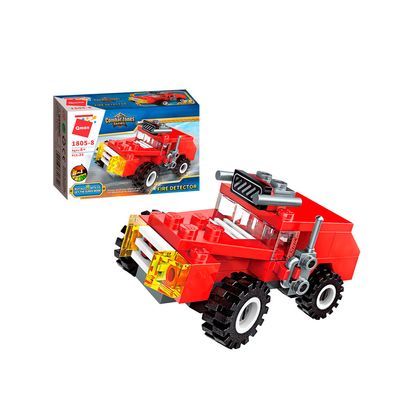 Bloco de Montar Set Combat Zones Super Bombeiro 1805 Qman