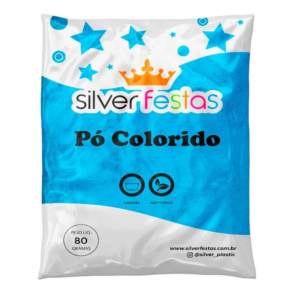 Pó Colorido Azul 100G Pó Colorido Azul 100G