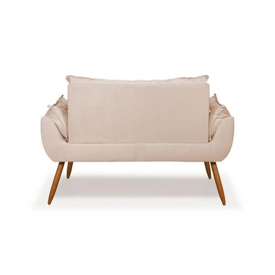 Namoradeira Opala Sofá Confortável ? Balaqui Decor Cor:bege