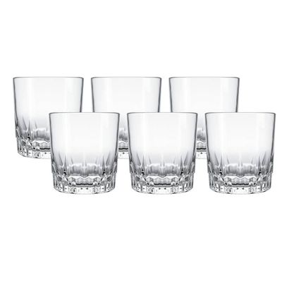 Jogo de 6 Copos de vidro 290ml Vegas Rocks Nadir