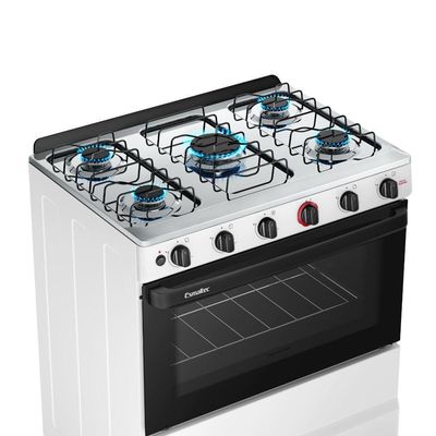 Fogao Ideal Super 5 Bocas 84L Esmaltec Branco Bivolt