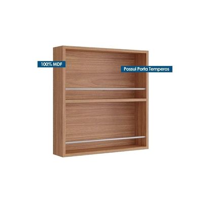 Armário Aéreo Cozinha Modulado Estela Porta Tempero 52cm Cinamomo - Mgm