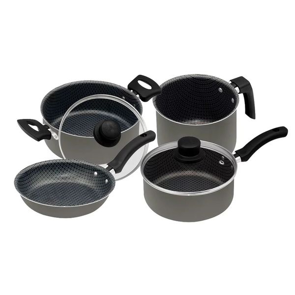 Conjunto de Panelas Antiaderente Eirilar Copacabana Grafite 4 Peças Conjunto de Panelas Antiaderente Eirilar Copacabana Grafite 4 Peças