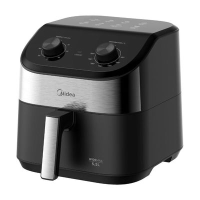 Fritadeira Air Fryer Widemax 5,5l 1900w Midea Preto/inox 220V