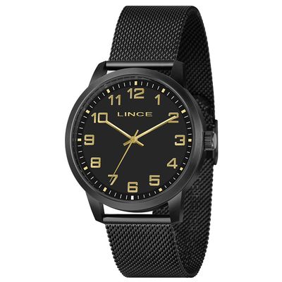 Relógio Lince Masculino Ref: Mrn4858l44 P2px Casual Mesh Black
