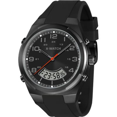 Relógio X-Watch Masculino Ref: Xmnpa023 P2px Anadigi Black