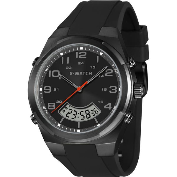 Relógio X-Watch Masculino Ref: Xmnpa023 P2px Anadigi Black