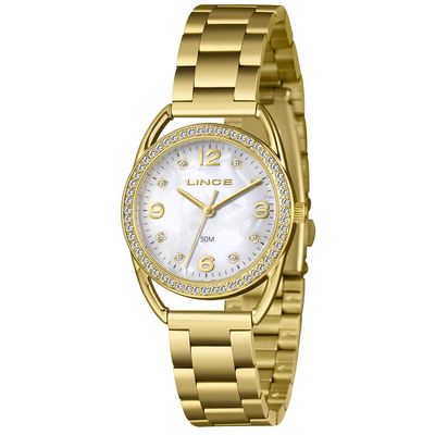Relógio Lince Feminino Ref: Lrgh256l33 B2kx Casual Dourado