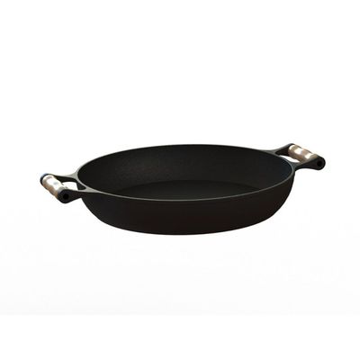 Frigideira Paella Ferro Fundido Sem Tampa 5,6 Litros 36 Cm